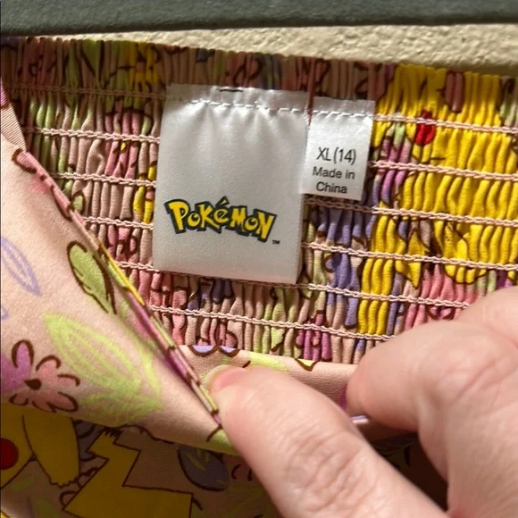 Pokemon Kids Dress - Pink and Yellow - Picture 3 of 5